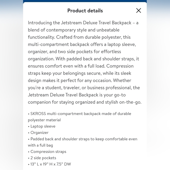 ( SOLD ) Skross backpack - Picture 9 of 9